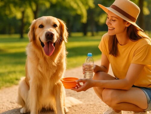 Hund im Sommer