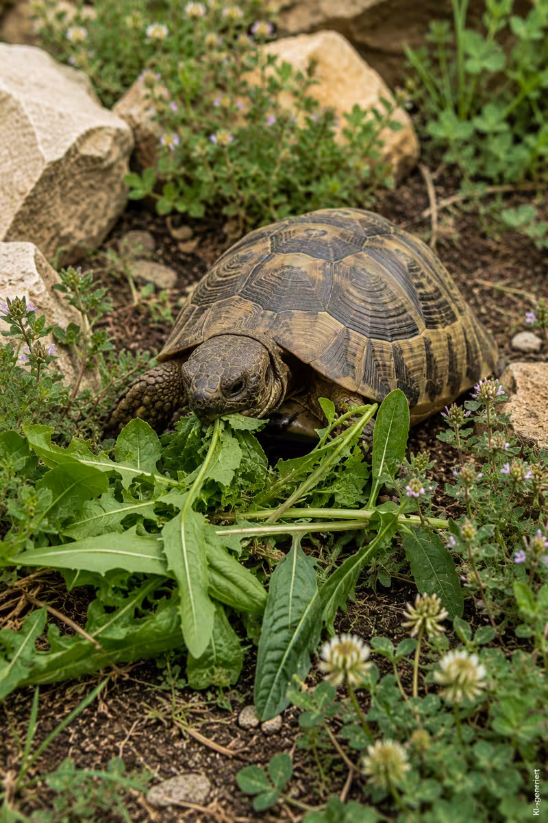 Pflegehandlung oder Umsetzung für: Futter für Griechische Landschildkröten: Welche Pflanzen wirklich geeignet sind