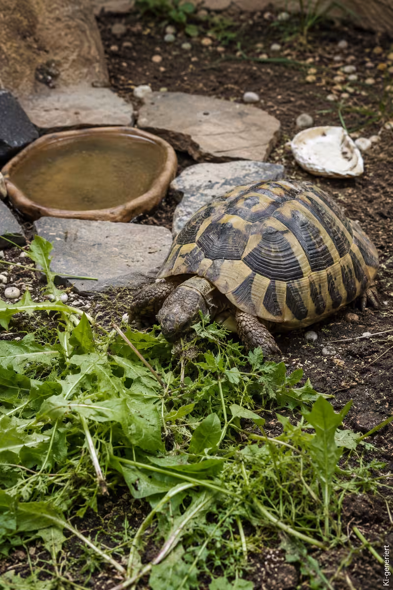 Maurische Landschildkröte: Haltung, Größe und Pflege 4 Pflegehandlung oder Umsetzung für: Maurische Landschildkröte: Haltung, Größe und Pflege