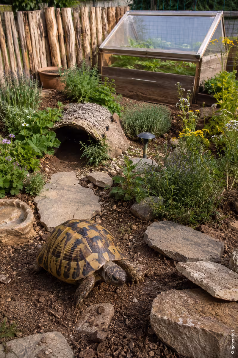 Maurische Landschildkröte: Haltung, Größe und Pflege 5 Verbesserte Haltungssituation zu: Maurische Landschildkröte: Haltung, Größe und Pflege
