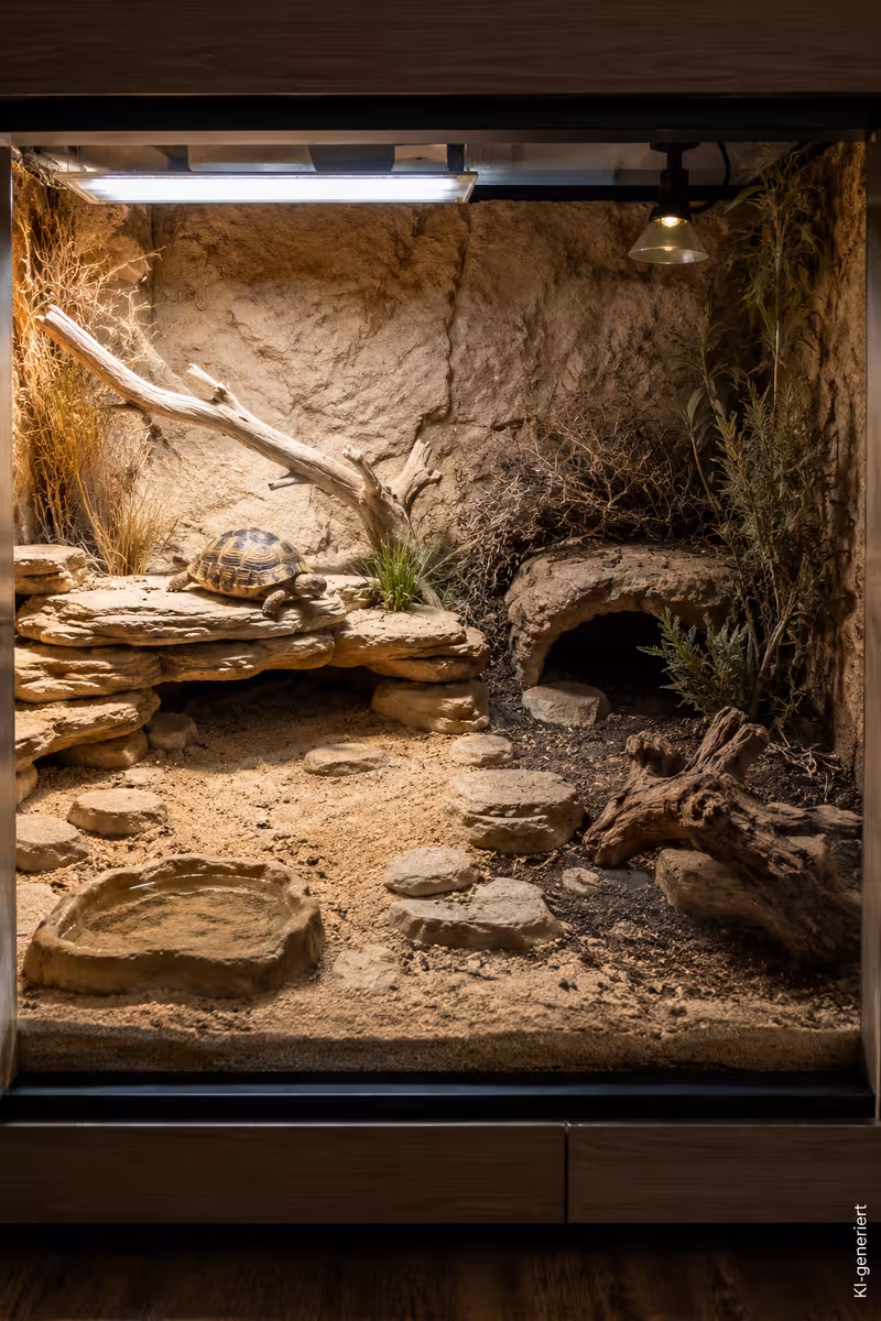 Ägyptische Landschildkröte: Steckbrief und Haltung 3 Ausstattung oder Vorbereitung für: Ägyptische Landschildkröte: Steckbrief und Haltung