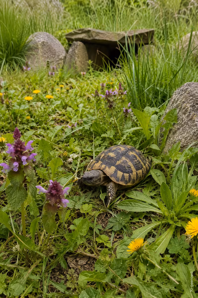 Ausstattung oder Vorbereitung für: Futter für Breitrandschildkröten: Was darf ins Gehege?