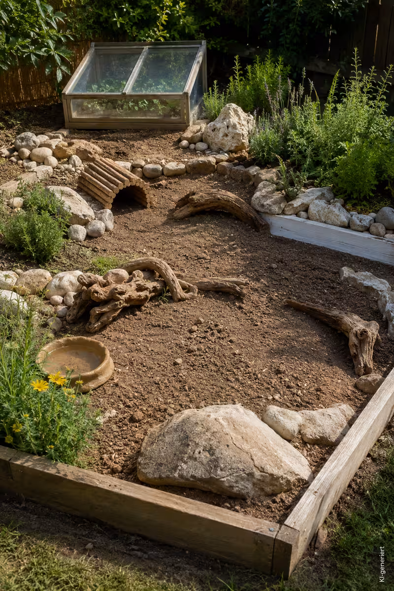 Wie gestalte ich ein Gehege für Maurische Landschildkröten? 3 Ausstattung oder Vorbereitung für: Wie gestalte ich ein Gehege für Maurische Landschildkröten?