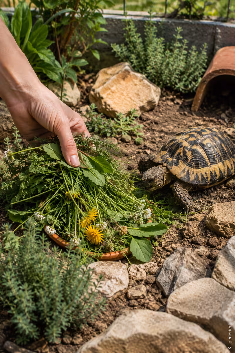 Maurische Landschildkröte Ernährung: Diese Pflanzen eignen sich 4 Pflegehandlung oder Umsetzung für: Maurische Landschildkröte Ernährung: Diese Pflanzen eignen sich