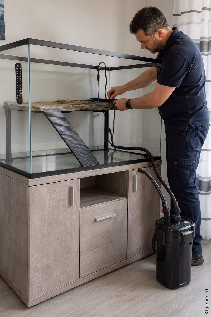 Rotwangen Aquarium richtig planen: Platz, Licht und Filter 3 Ausstattung oder Vorbereitung für: Rotwangen Aquarium richtig planen: Platz, Licht und Filter