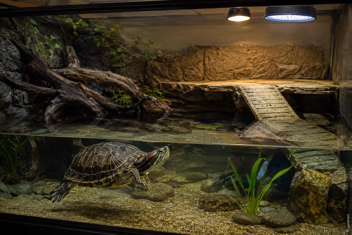 Schildkrötenhaltung zum Thema: Rotwangen Aquarium richtig planen: Platz, Licht und Filter