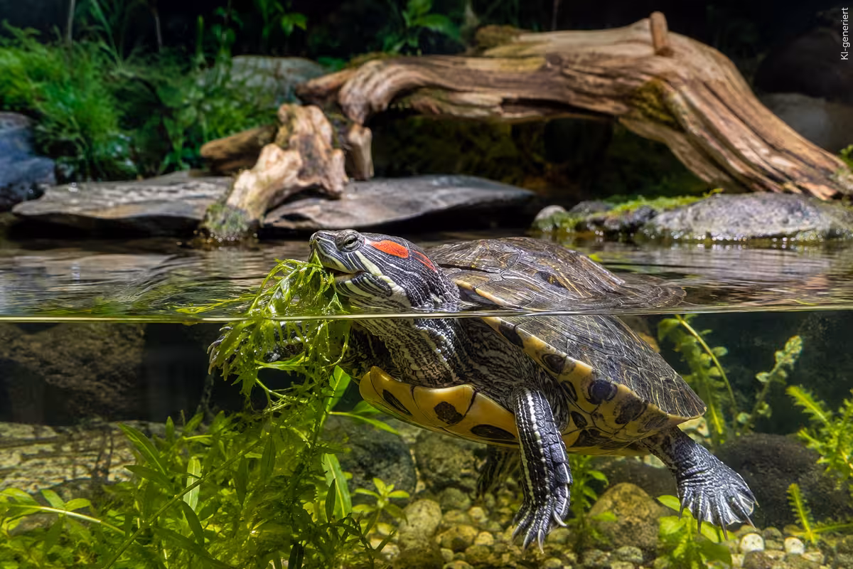 Rotwangen-Schmuckschildkröten Futter: Was dürfen sie fressen? 1 Schildkrötenhaltung zum Thema: Rotwangen-Schmuckschildkröten Futter: Was dürfen sie fressen?