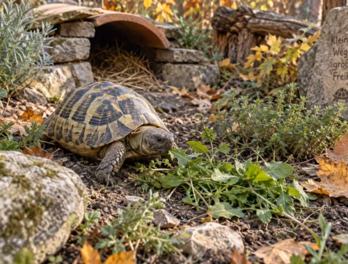 Fütterung vor Winterstarre: Wann hört die Schildkröte auf zu fressen? 8 Schildkrötenhaltung zum Thema: Fütterung vor Winterstarre: Wann hört die Schildkröte auf zu fressen?