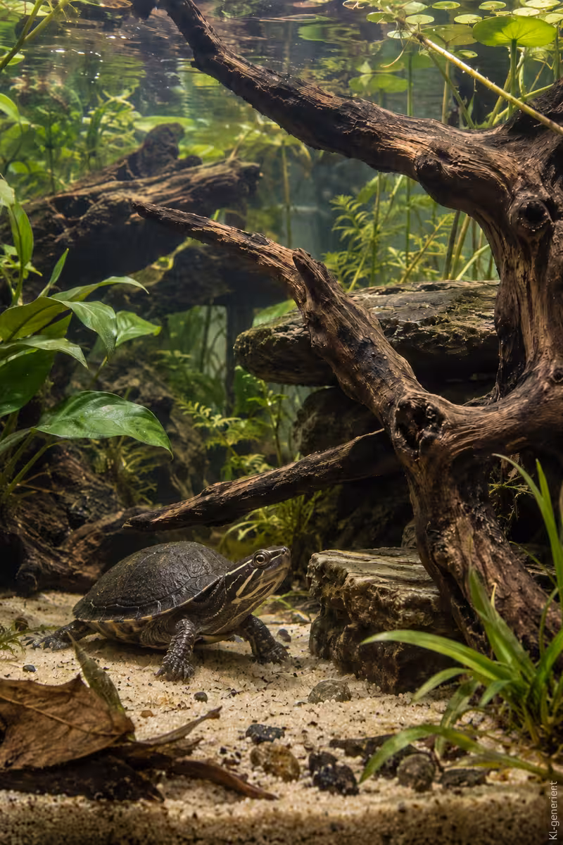 Moschusschildkröten Aquarium: So baust Du das Becken richtig auf 3 Ausstattung oder Vorbereitung für: Moschusschildkröten Aquarium: So baust Du das Becken richtig auf
