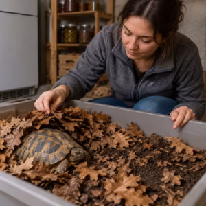 Schildkrötenhaltung zum Thema: Schildkröte überwintern: Kühlschrank, Keller oder Kiste?