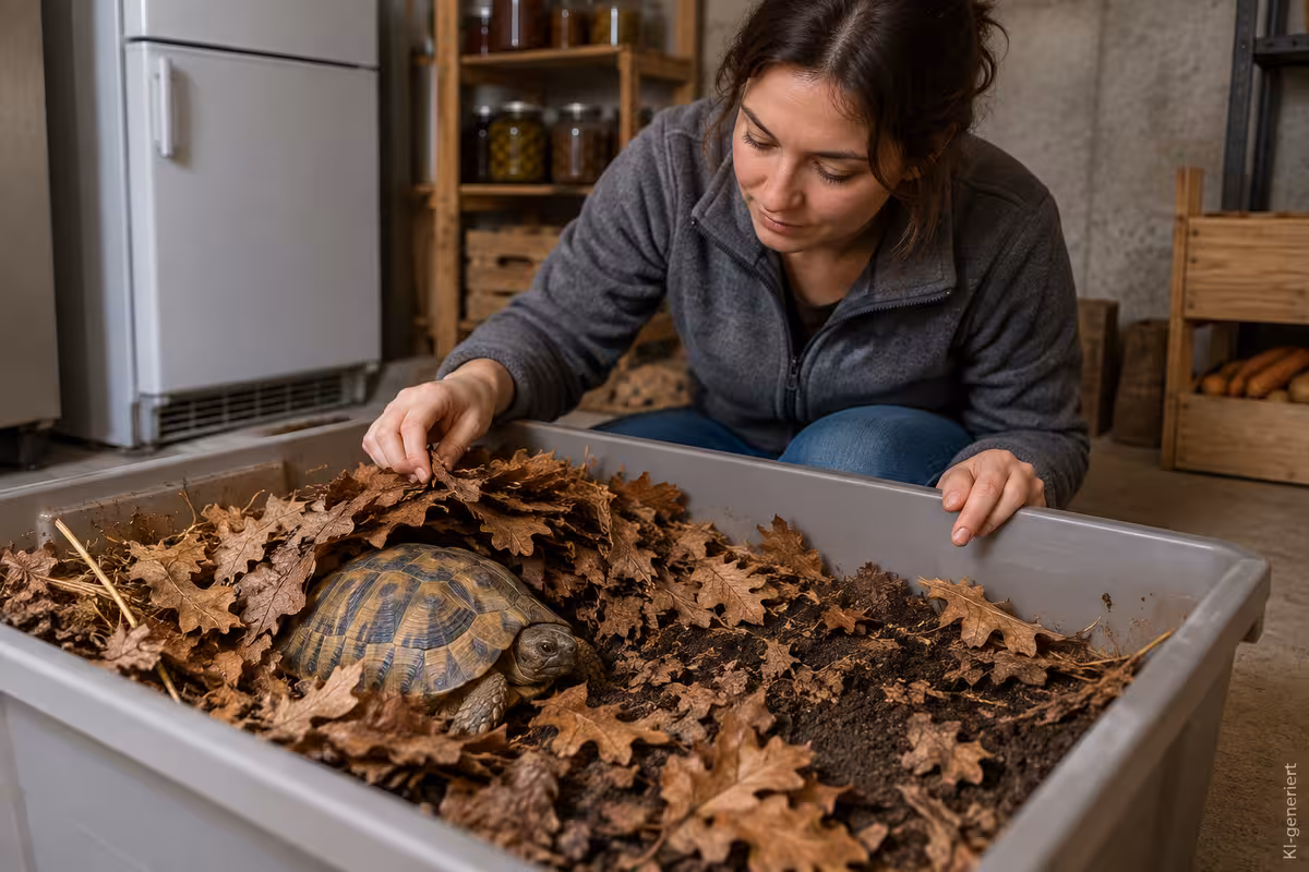 Schildkrötenhaltung zum Thema: Schildkröte überwintern: Kühlschrank, Keller oder Kiste?